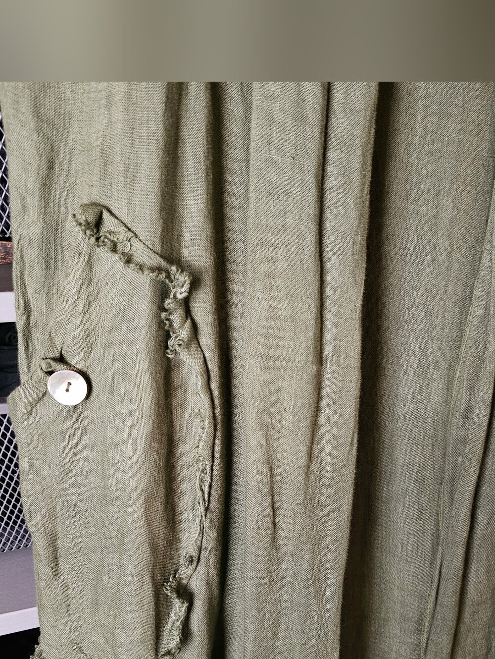 Flowy Linen Lagenlook Cardigan Duster - Picture 6 of 11
